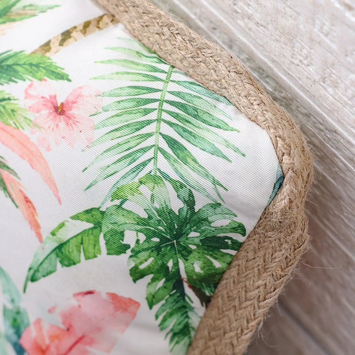 Lumber Pillow With Zipper 30X50Cm - Tropical Murmur, Multicolour, Tropical Lumbar Accent Pillow, 100% Polyester, For Balcony Seating, Garden Benches