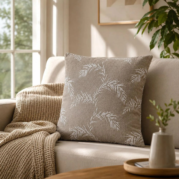 Woven Cushion 45X45Cm - Palmway Neutrals, Multicolour, Understated Woven Patio Cushion, 100% Olefin Fabric, For Outdoor Chairs And Sofa Arrangements
