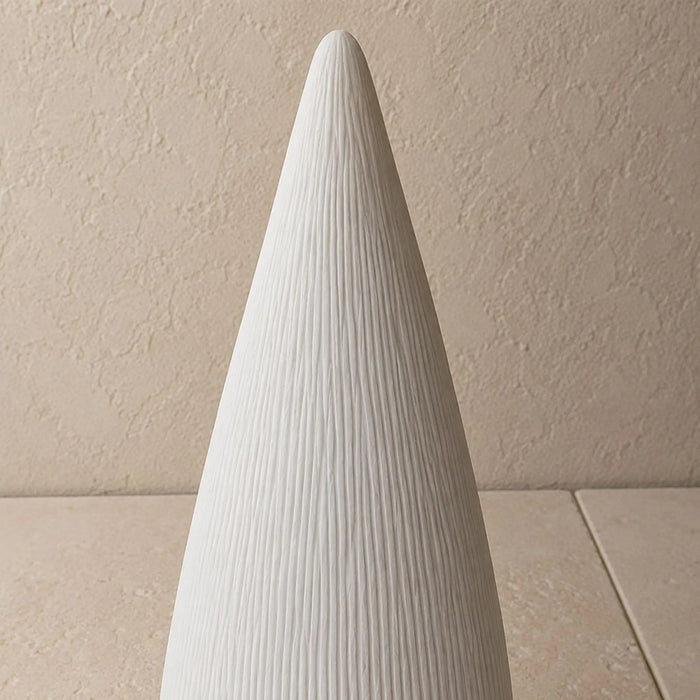 Cone Tree Decorative Light 18.3X38.5 Cm, White, Whimsical Tree, Sandstone ,For Enhancing Gardens, Patios, Balconies, Entrances, Pathways, Outdoor