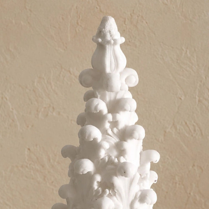 Cone Tree Coral Decorative Light 18.3X38.5 Cm, White, Refined Tree, Sandstone ,For Enhancing Gardens, Patios, Balconies, Entrances, Pathways, Outdoor