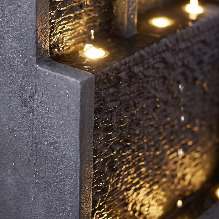 Aqua Vista Fountain - , Multi Color, Stylish Fountain, Polyresin ,For Creating Soothing Water Displays In Gardens, Patios