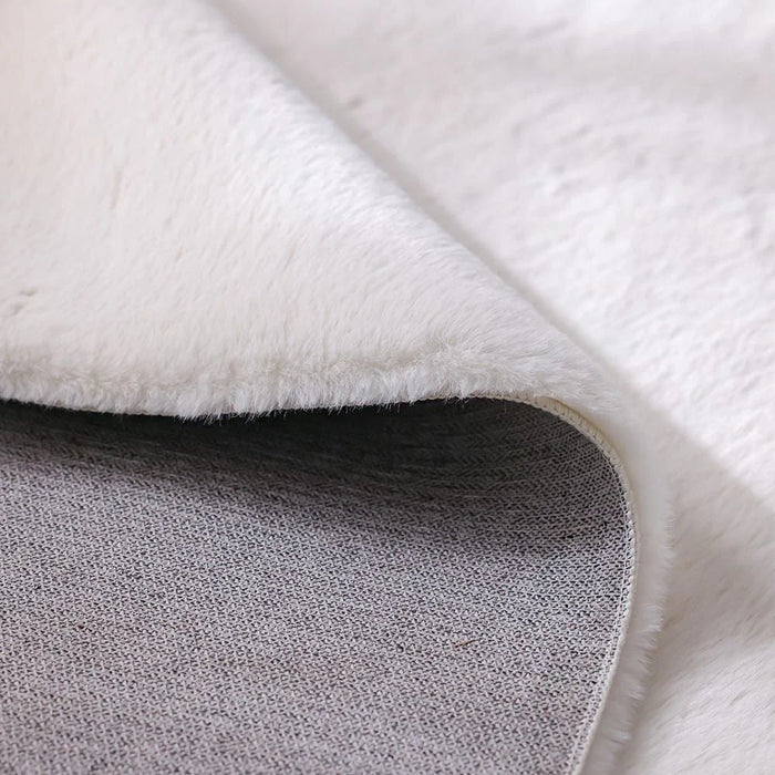 Plush Solid Soft Fur Rugs 160X230 Off White