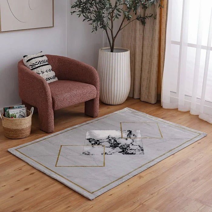 Venice Modern Transitional Rugs 200X300 Black&White