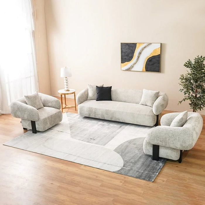 Venice Modern Abstracts Patterned Rugs 200X300 Grey&White