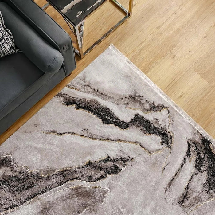 Galeria Lux Abstract Rug-Grey & White-160x230 cm