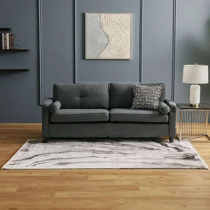 Galeria Lux Abstract Rug-Grey & White-160x230 cm