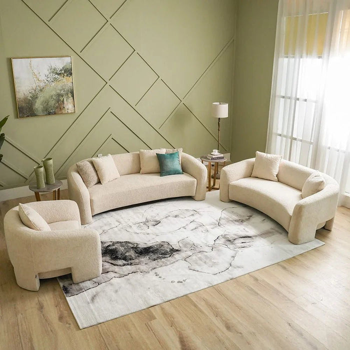 Galeria Lux Modern Rug-Grey & White-160x230 cm