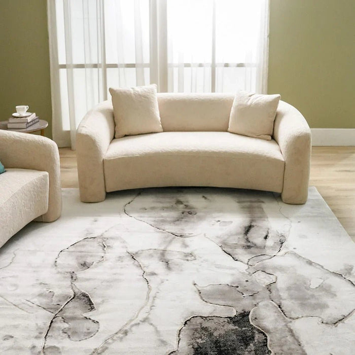Galeria Lux Modern Rug-Grey & White-160x230 cm