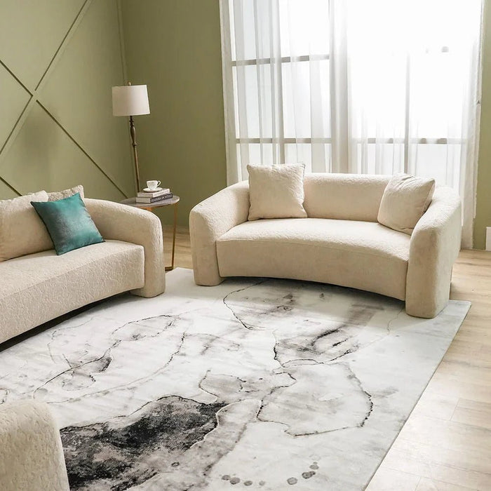 Galeria Lux Modern Rug-Grey & White-160x230 cm