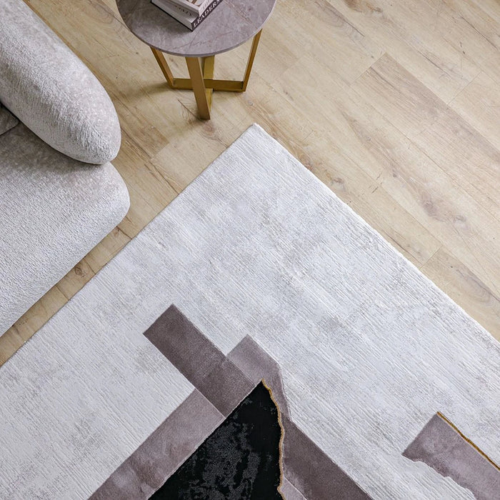 Galeria Lux Modern Rug-Grey & White-160x230 cm