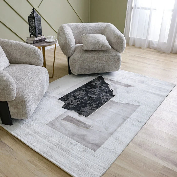 Galeria Lux Modern Rug-Grey & White-160x230 cm