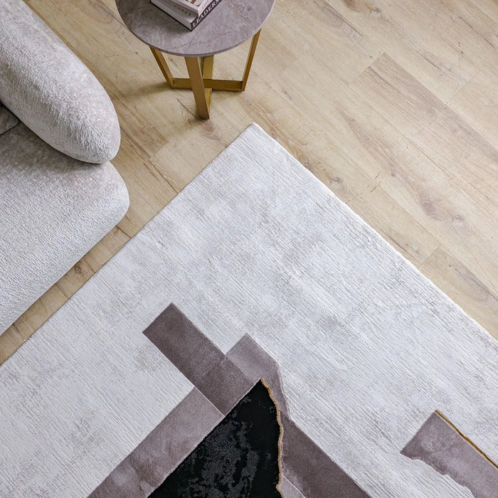Galeria Lux Modern Rug-Grey & White-200x300 cm