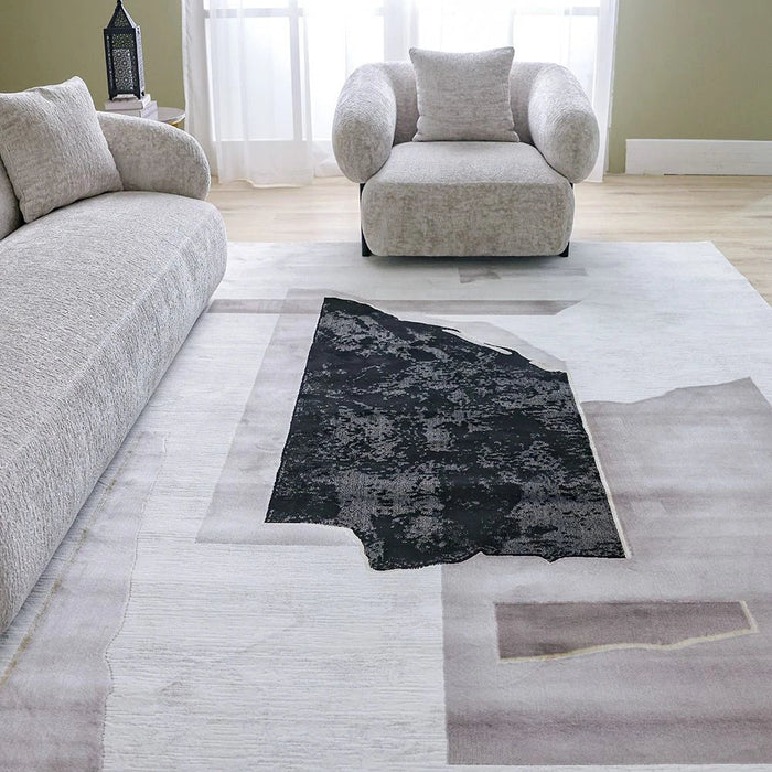 Galeria Lux Modern Rug-Grey & White-200x300 cm