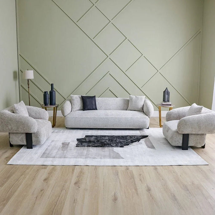 Galeria Lux Modern Rug-Grey & White-240x340 cm