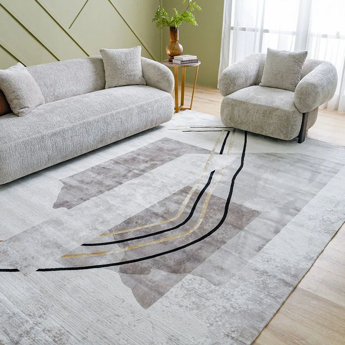 Galeria Lux Modern Rug-Grey & White-200x300 cm