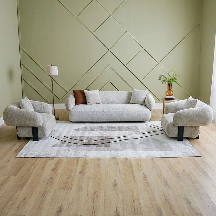 Galeria Lux Modern Rug-Grey & White-200x300 cm