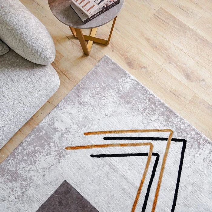 Galeria Lux Modern Rug-Grey & White-240x340 cm