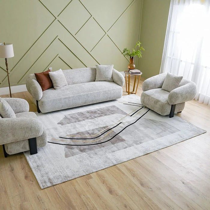 Galeria Lux Modern Rug-Grey & White-240x340 cm