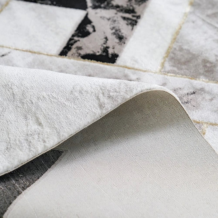 Galeria Lux Modern Rug - Grey & White - 160x230 cm