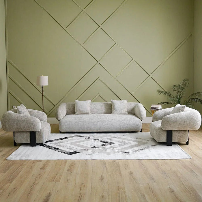 Galeria Lux Modern Rug-Grey & White-200x300 cm