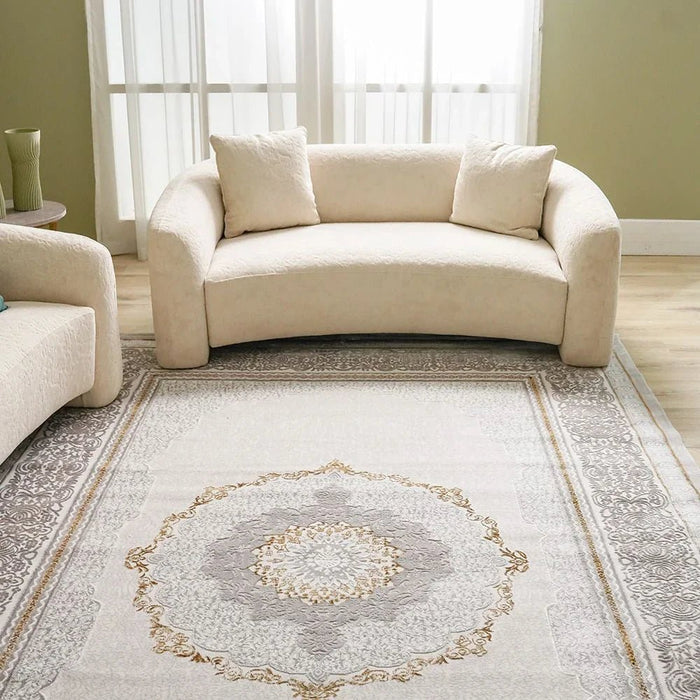 Galeria Lux Classic Rug-Beige & White-160x230 cm