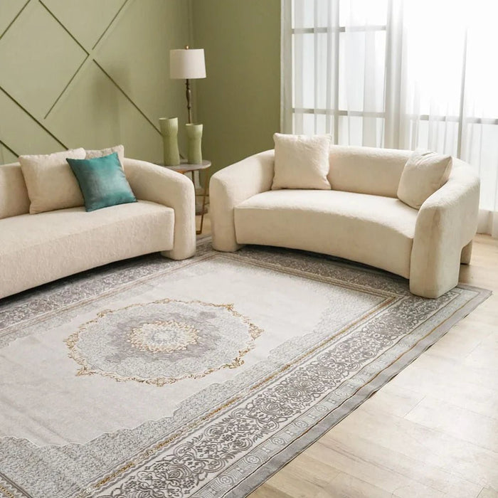 Galeria Lux Classic Rug-Beige & White-160x230 cm