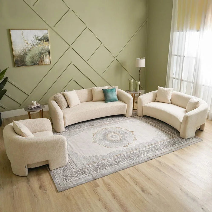 Galeria Lux Classic Rug-Beige & White-160x230 cm