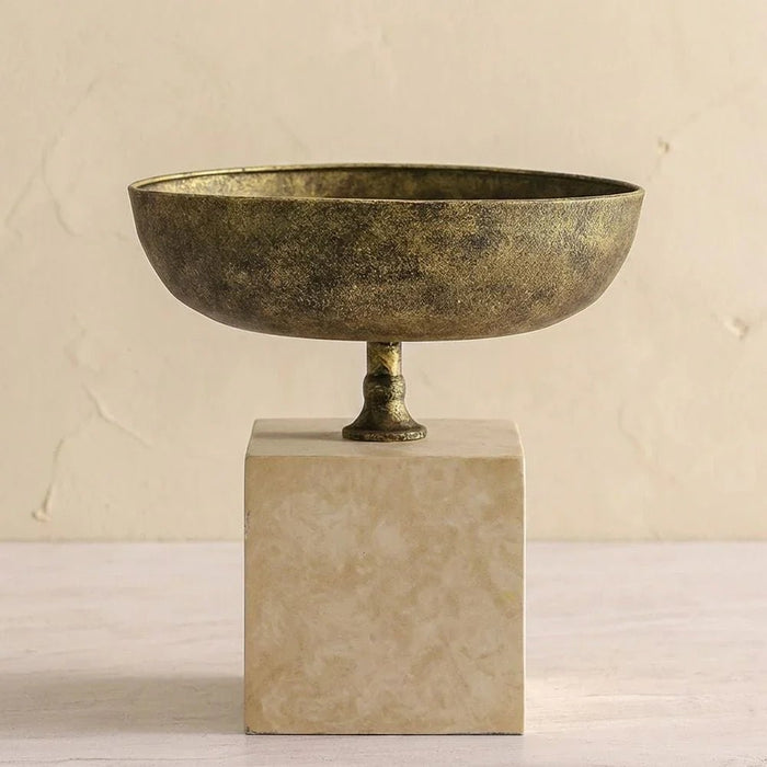 Mirabella Metal Bowl 30.5X30.5X31.2 cm -Gold