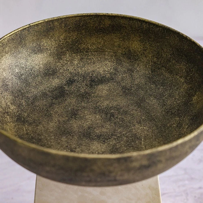 Mirabella Metal Bowl 30.5X30.5X31.2 cm -Gold