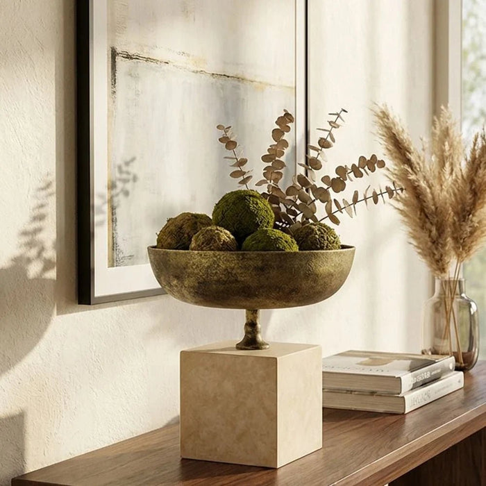 Mirabella Metal Bowl 30.5X30.5X31.2 cm -Gold