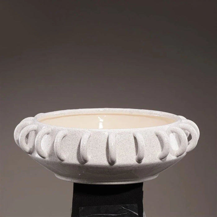 Cerelia Loop Fruit Bowl 34X34X11.5Cm -White