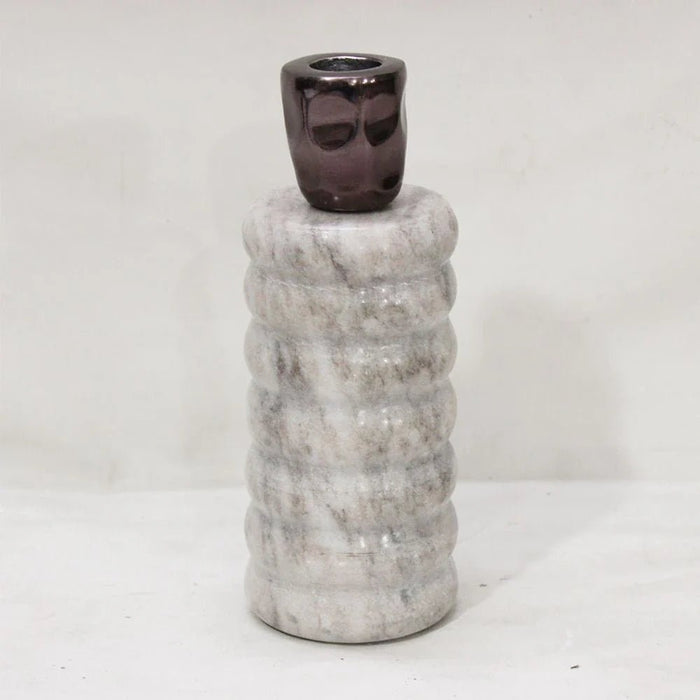 Mirral Candle Holder L Bronze 7X7X19 Cm