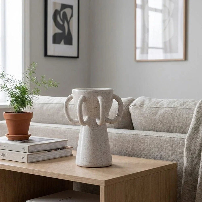 Cerelia Loop Candle Holder 14X14X15.2Cm -White