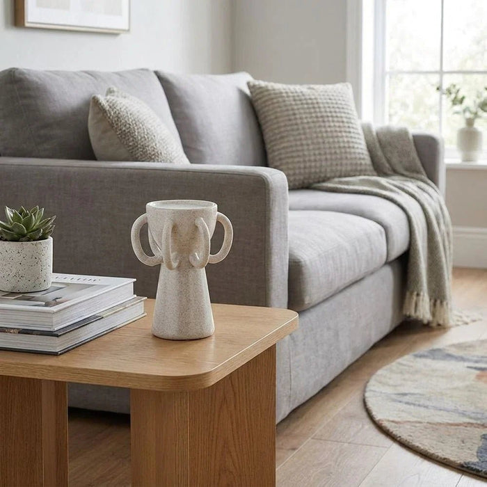 Cerelia Loop Candle Holder 14X14X15.2Cm -White