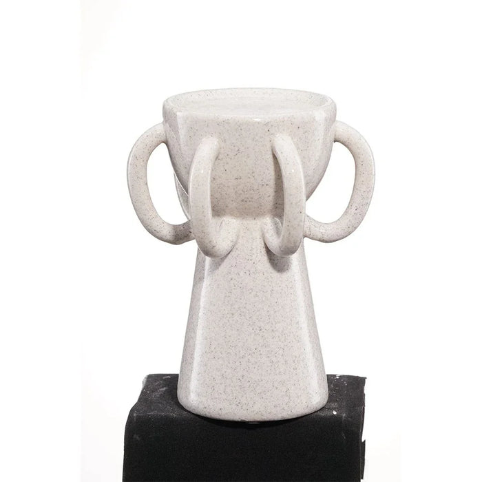 Cerelia Loop Candle Holder 14X14X15.2Cm -White
