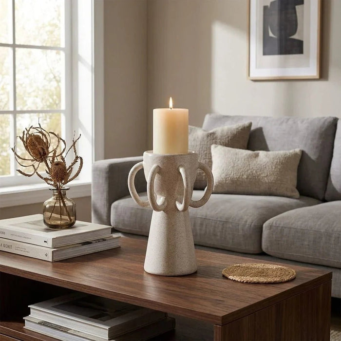 Cerelia Loop Candle Holder 14.7X14.7X20.8Cm -White