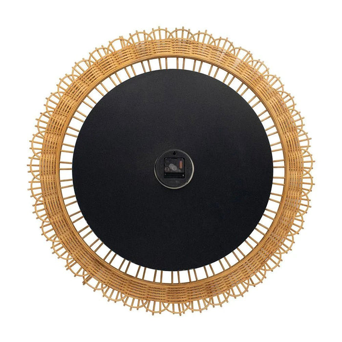 Sansa PP Like Jute Wall Clock White 80x80x4.5