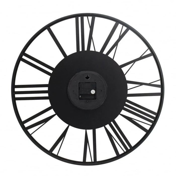 Cambridge Alum Industrial Gold- Black Wall Clock 60x60Cm