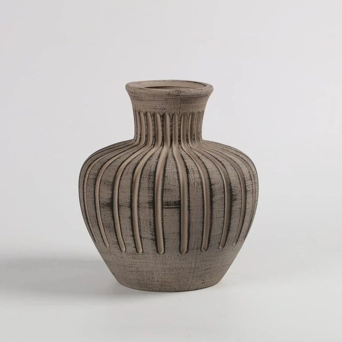 Euphoria Terracota Amphora Vase Antique Brown 27.3X27.3X30Cm