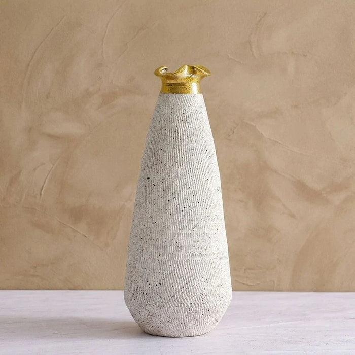Aveline Ceramic Vase 18X18X42Cm Beige