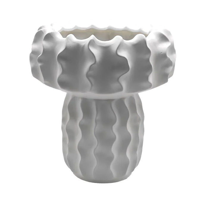 Mirabella Ceramic Vase 25X25X27 cm -White