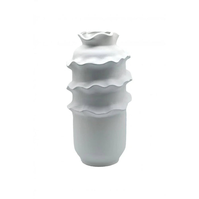 Mirabella Ceramic Vase 17.5X17.5X33.5 cm -White
