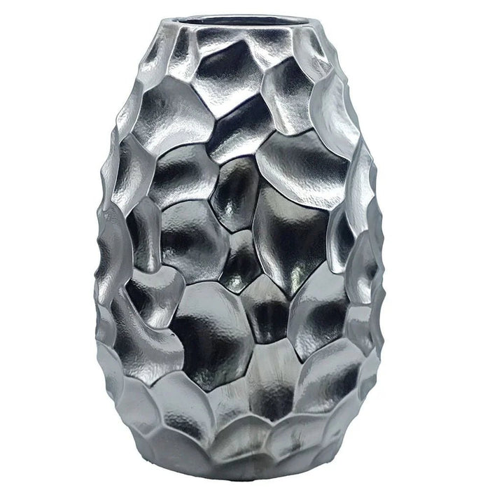 Mirabella Ceramic Vase 21X21X31 cm -Silver