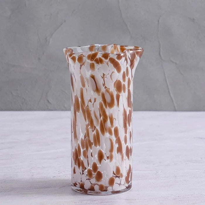 Mirabella Glass Vase 13X13X23 cm -Brown