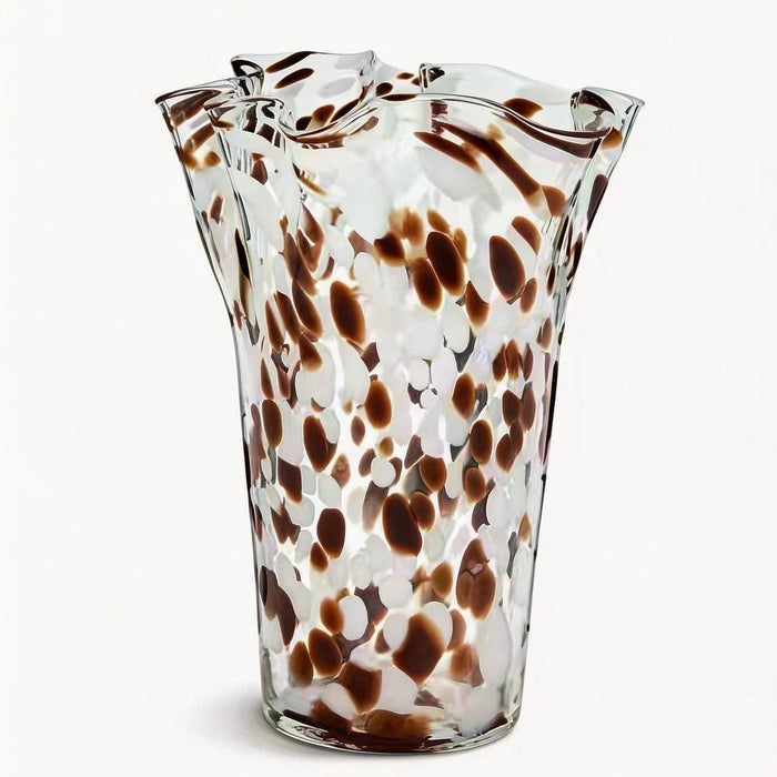 Mirabella Glass Vase 13X13X23 cm -Brown