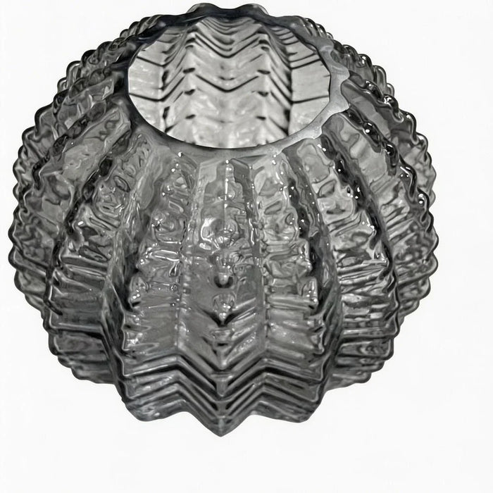 Mirabella Glass Vase 18X18X16 cm -Grey
