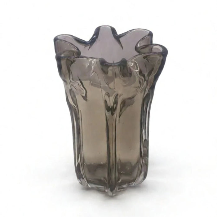 Mirabella Glass Vase 12X12X20 cm -Brown