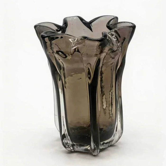 Mirabella Glass Vase 13X13X24.5 cm -Brown