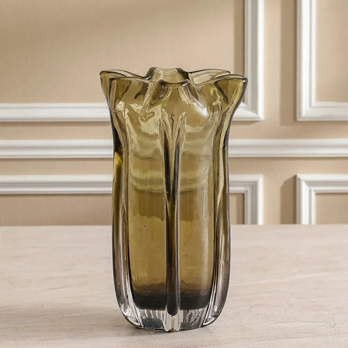 Mirabella Glass Vase 150X150X30 cm -Brown