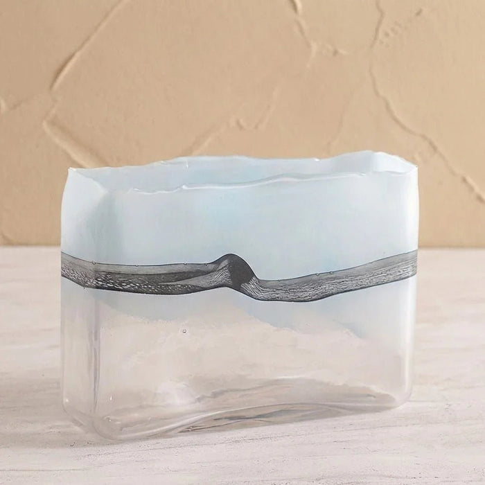 Mirabella Glass Vase 10.5X10.5X39 cm -Blue